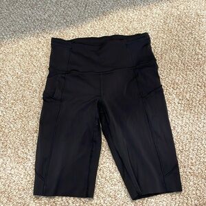 Black Lululemon biker shorts